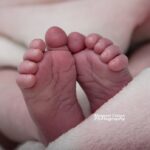 Newborn baby feet